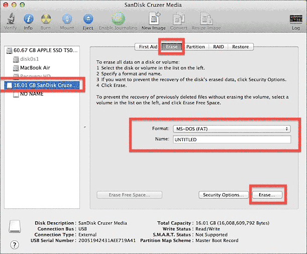 format thumb drive for windows on a mac